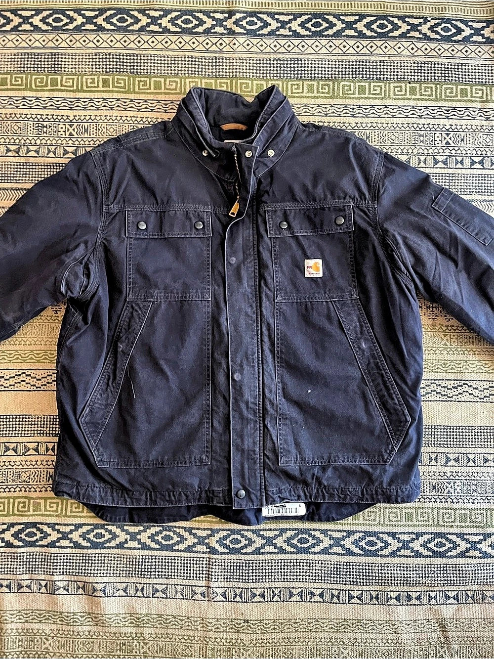 Carhartt Full Swing Jacket in Navy Blue Size XL